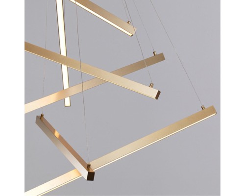 Подвесной светодиодный светильник Odeon Light 3860/96L Cometa золото LED 96 Вт 3000K