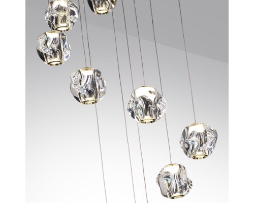 5085/60L L-VISION  золото/прозрачный/металл/акрил Люстра каскадная LED 60W 4000K 2800lm JEMSTONE