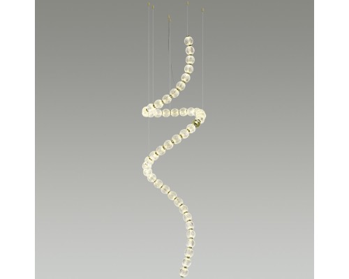 5008/132L L-VISION ODL23 413 золотой/прозрачный/металл/акрил Люстра LED 132W 4000K 6600Лм CRYSTAL