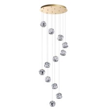 5085/60L L-VISION  золото/прозрачный/металл/акрил Люстра каскадная LED 60W 4000K 2800lm JEMSTONE