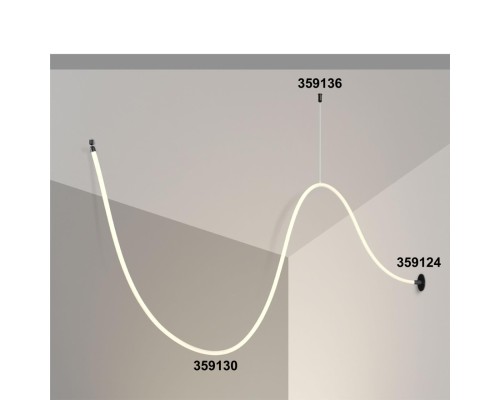 359124 KONST NT23 264 черный База для встраиваемого монтажа светильников 359128-359133 IP20 15-40W 170-265V RAMO
