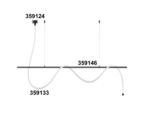 359146 KONST NT23 189 черный База - подвес для светильников 359128-359133 IP20 RAMO