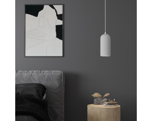 370978 OVER NT24 000 белый Светильник подвесной, длина провода 2м IP20 E27 50W 220V YESO