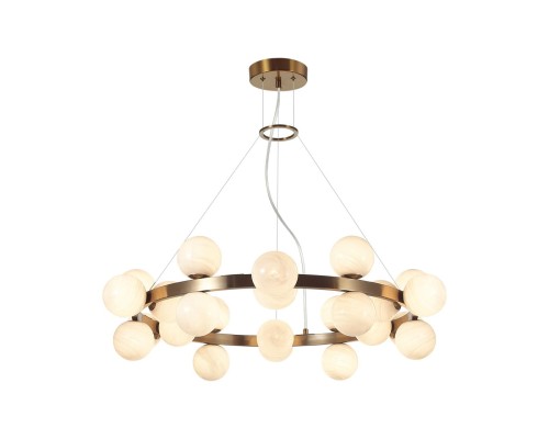 7109/24 MIDCENT ODL26 519 Подвесной светильник  белый/стекло/металл IP20 G9 24*5W  220-240V MAGIA