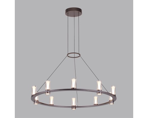 7143/70L HIGHTECH ODL26 513 светильник темный никель/акрилл/металл IP20 LED 60W 3830Лм 3000K 180° 220V DEFANCE