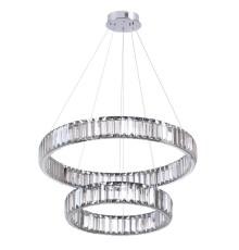 4930/60L L-VISION ODL24 491 хром/прозрачный металл/хрусталь Люстра LED 60W 4000K 7140Лм VEKIA