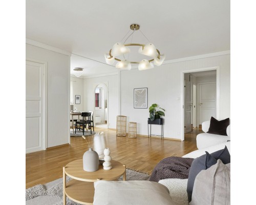 6571/6 NEOCLASSI LN24 медный/белый/металл/стекло Люстра E14 6*60W 220V FIORO