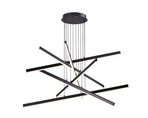 Подвесная светодиодная люстра Odeon Light 3890/96L Rudy черный LED 96 Вт 4000K