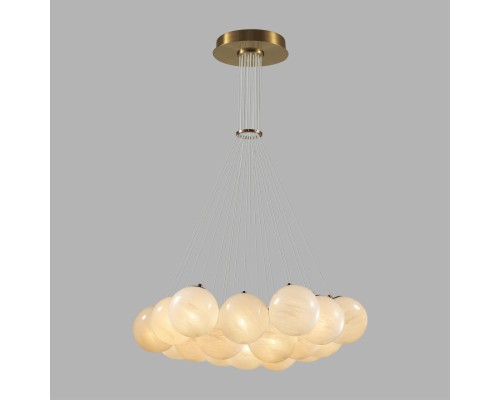 7109/19 MIDCENT ODL26 517 светильник металл/стекло/бронза/белый E14 19*5W 220-240V MAGIA