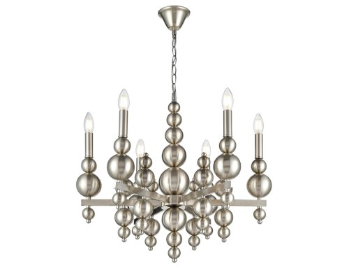 8107/6 MODERNI LN25 никель, металл Люстра Е14 6*40W 220V NANA