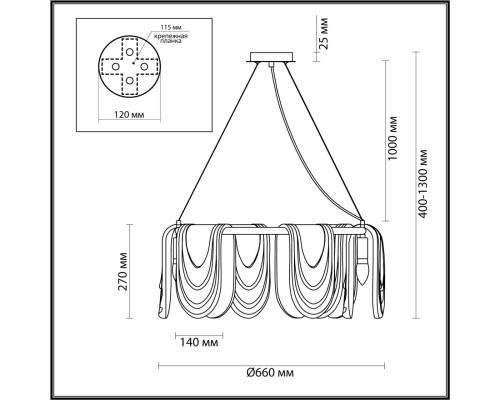 6515/6 NEOCLASSI LN23 182 латунь Люстра E14 6*40W 220V OCHRE