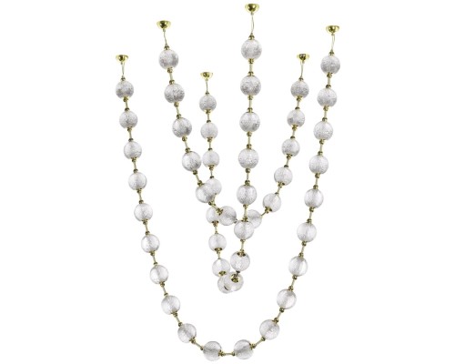 5008/192L L-VISION (В 3-х КОРОБКАХ) ODL23 577 золотой/прозрачный/металл/акрил Люстра подвесная бусы LED 192W 4000K 9600Лм CRYSTAL