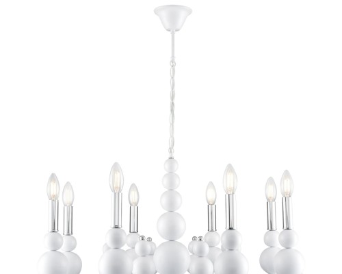 8260/8 MODERNI LN26 126 белый/хром, металл Люстра E14 8*40W 220V NANA