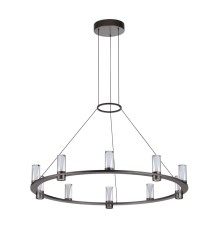 7143/70L HIGHTECH ODL26 513 светильник темный никель/акрилл/металл IP20 LED 60W 3830Лм 3000K 180° 220V DEFANCE