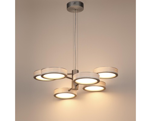 5451/99L L-VISION  ODL_EX26 белый/никель/металл/керамика/акрил Люстра LED 99W  2000К/3000K/4000K Rivera