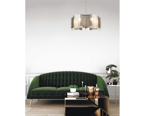 6594/5 MODERNI LN24 хром/тонированное стекло, металл/стекло Люстра подвесная E14 5*40W 220V DANDY