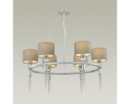 Люстра Lumion 4515/6 хром, серый E27 6*60W 220V SANTIAGO