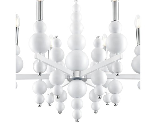 8260/6 MODERNI LN26 белый/хром, металл Люстра E14 6*40W 220V NANA