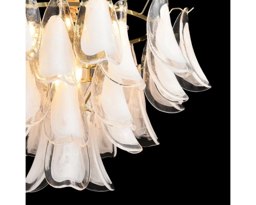 8385/9 NEOCLASSI LN26 141 золото/белый, металл/стекло Люстра E14 9*40W 220V PLUME
