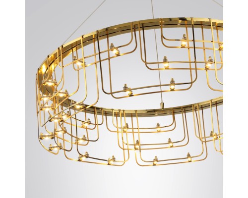 7060/44L HIGHTECH ODL26 Подвесной светильник  нерж/сталь золото IP20 LED 44W 3960Лм 3000K 220V ZAHA