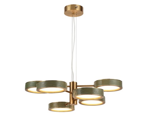 5450/99LA L-VISION ODL_EX26 019 зеленый/античная бронза/металл/керамика/акрил Люстра LED 99W 2000К/3000K/4000K RIVIERA