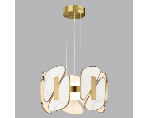 6638/45L L-VISION ODL_EX24 13 металл/золотой/искусственный мрамор/акрил Подвесной светильник IP20 LED 45W 3000K 220V CHIARA