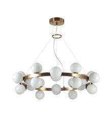 7109/24 MIDCENT ODL26 519 Подвесной светильник  белый/стекло/металл IP20 G9 24*5W  220-240V MAGIA