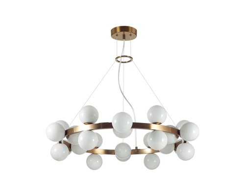 7109/24 MIDCENT ODL26 519 Подвесной светильник  белый/стекло/металл IP20 G9 24*5W  220-240V MAGIA