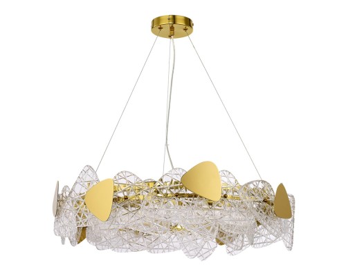 6582/8 NEOCLASSI LN24 золотой/прозрачный, золотой металл/стекло, металл Люстра подвесная E14 8*40W 220V QUEENY