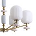 8334/6 MODERNI LN26 033 бронза/белый, металл/керамика/стекло Люстра E27 6*40W 220V ALEGRA