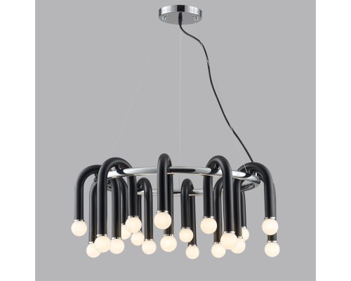 5699/20 MODERNI LN23 119 чёрный, хром Люстра E14 20*60W 220V CASPIAN