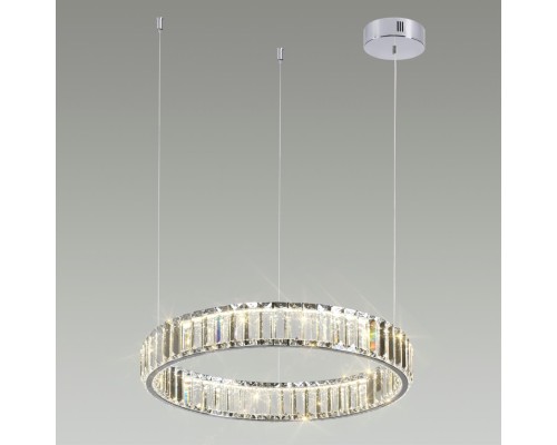 4930/30L L-VISION ODL24 489 хром/прозрачный металл/хрусталь Люстра LED 30W 4000K 3570Лм VEKIA