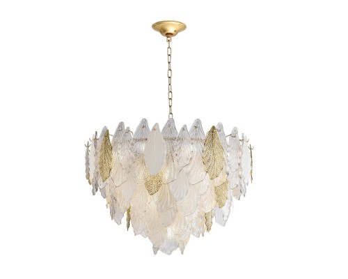 5052/21 HALL ODL24 507 золото/белый/прозрачный/металл/стекло/фарфор/металл Люстра E14 21*40W LACE