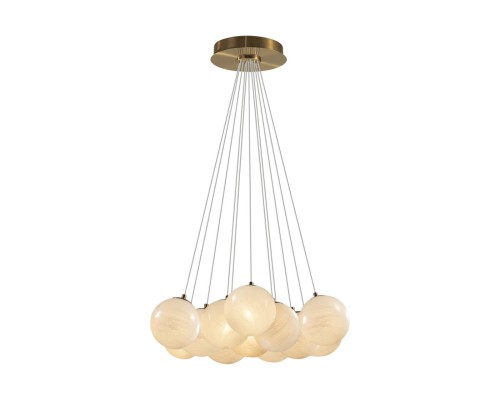 7109/13 MIDCENT ODL26 517 светильник металл/стекло/бронза/белый IP20 E14 13*5W 220-240V MAGIA