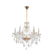 8376/6 CLASSI LN золото/прозрачный, металл/хрусталь Люстра подвесная E14 6*40W 220V ALISSA