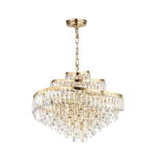 5073/12 HALL (В 2-Х КОРОБКАХ) ODL24 505 золото/прозрачный/металл/хрусталь Люстра E14 12*40W WAYTA
