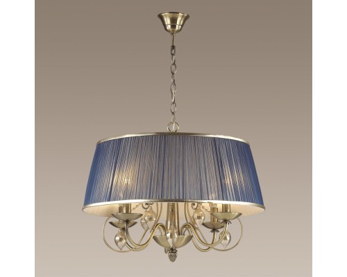 3921/4 CLASSIC ODL18 568 бронза/ткань/стекло Люстра IP20 E14 4*40W 220V NIAGARA