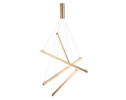 Подвесной светодиодный светильник Odeon Light 3860/48L Cometa золото LED 48 Вт 3000K