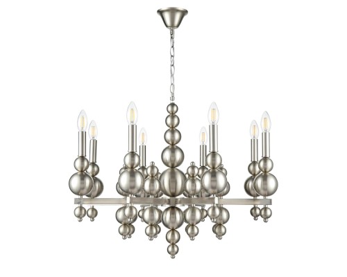 8107/8 MODERNI LN25 никель, металл Люстра Е14 8*40W 220V NANA