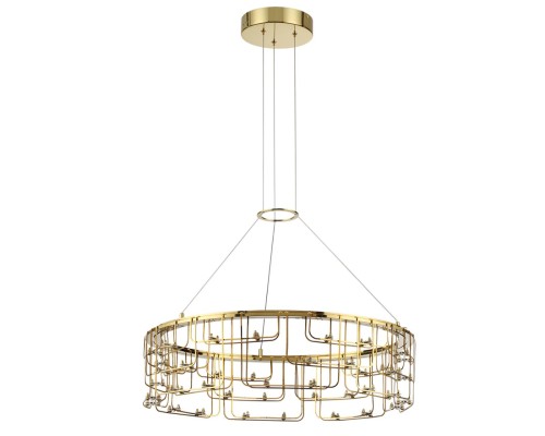 7060/44L HIGHTECH ODL26 Подвесной светильник  нерж/сталь золото IP20 LED 44W 3960Лм 3000K 220V ZAHA