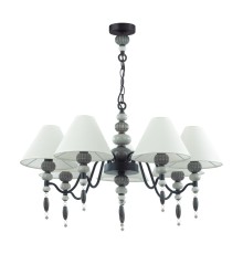 4896/7 MODERN ODL_EX23 25 черный матов./серый/молочный металл/керамика/ткань Люстра E14 7*40W SOCHI