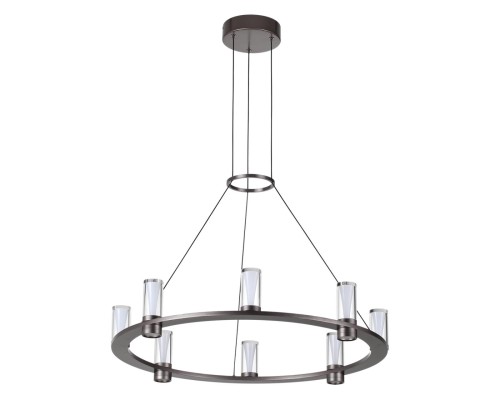 7143/55L HIGHTECH ODL26 513 светильник темный никель/акрилл/металл IP20 LED 45W 4260Лм 3000K 180° 220V DEFANCE