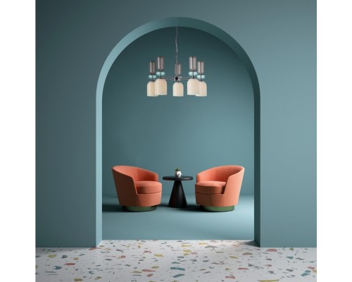 5235/5 MODERNI LN23 хром Люстра E27 5*40W 220V GILLIAN