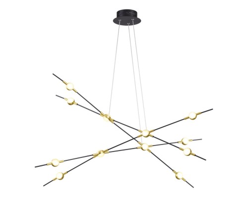 Подвесная светодиодная люстра Odeon Light 3906/48L Costella золотистый LED 48 Вт 4000K