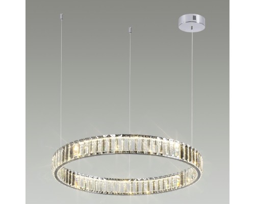 4930/36L L-VISION ODL24 489 хром/прозрачный металл/хрусталь Люстра LED 36W 4000K 4280Лм VEKIA