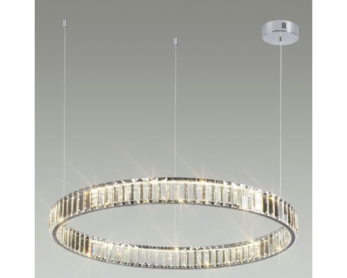 4930/45L L-VISION ODL24 489 хром/прозрачный металл/хрусталь Люстра LED 45W 4000K 5350Лм VEKIA