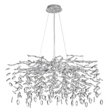 4970/10 HALL ODL24 523 матов.серебристый/алюмин./хрусталь Люстра G9 10*40W DELICA