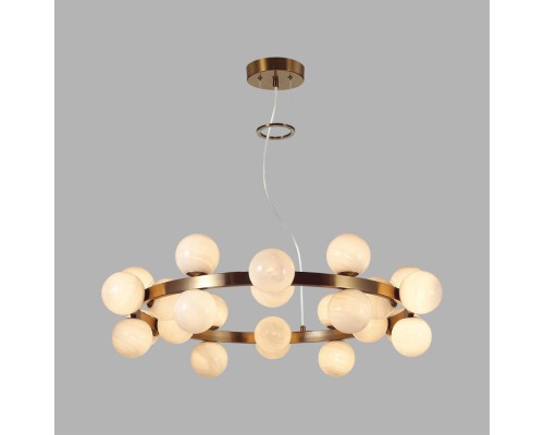 7109/24 MIDCENT ODL26 519 Подвесной светильник  белый/стекло/металл IP20 G9 24*5W  220-240V MAGIA