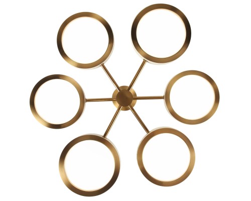 5450/99L L-VISION ODL_EX26 019 молочный/античная бронза/металл/керамика/акрил Люстра LED 99W 2000К/3000K/4000K RIVIERA