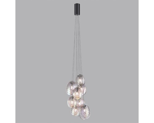 5039/8 MODERN ODL24 297 черный/перламутровый/металл/стекло Люстра G9 8*40W MUSSELS